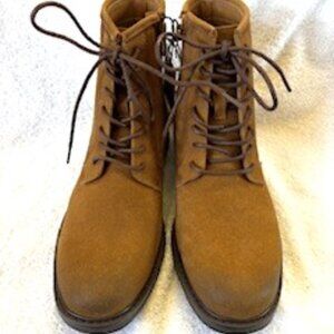 Cliffs medium brown lace-up and zip closure boots NWT Men's Size 7